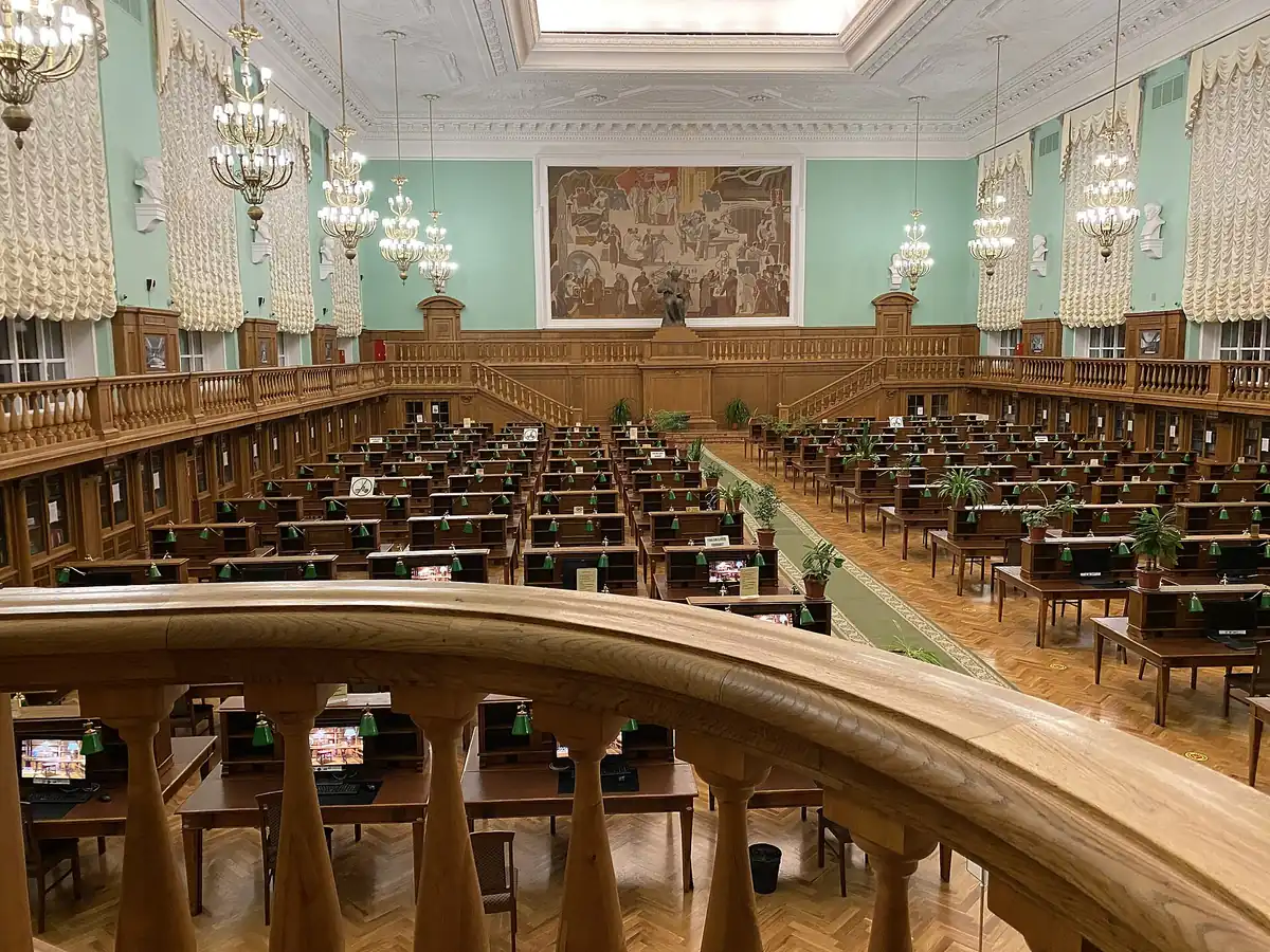 Reading Hall No. 3 at the Russian State Library in Moscow